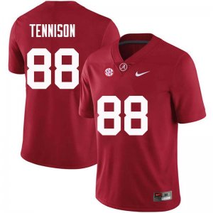 NCAA Men's Alabama Crimson Tide #88 Major Tennison Stitched College Nike Authentic Crimson Football Jersey AP17I44PS